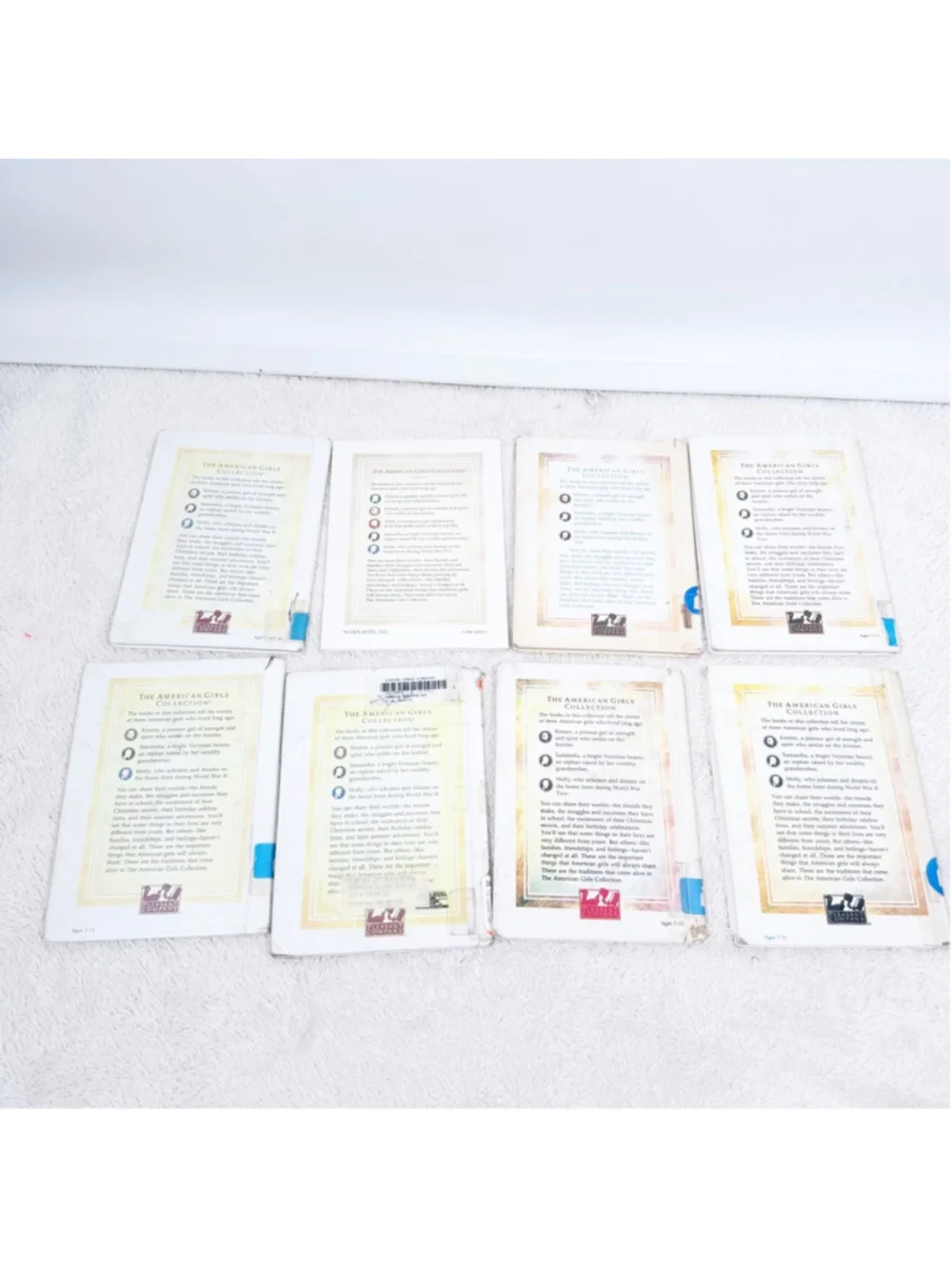 American Girl 80s Hardcover Books Lot of 8 Classic Samantha Molly Kristen Addy